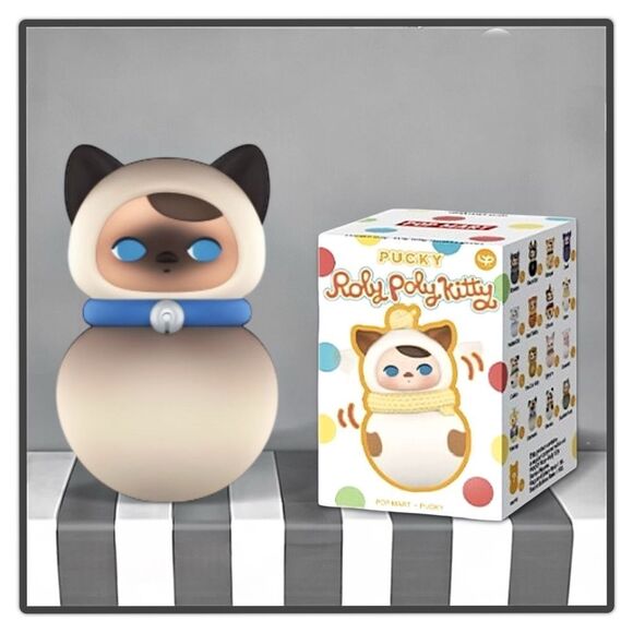 Pop Mart Pucky Roly-Poly Kitty Series Figurine - Siamese - Picture 9 of 16